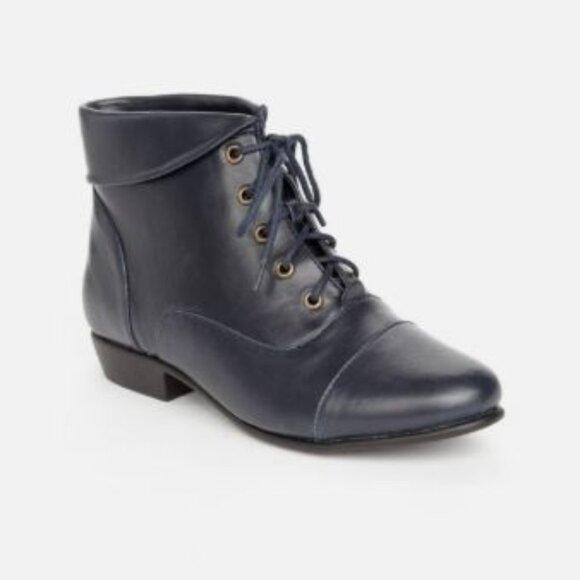 Comfortview Women's The Darcy Bootie Navy 10M New - Picture 1 of 4